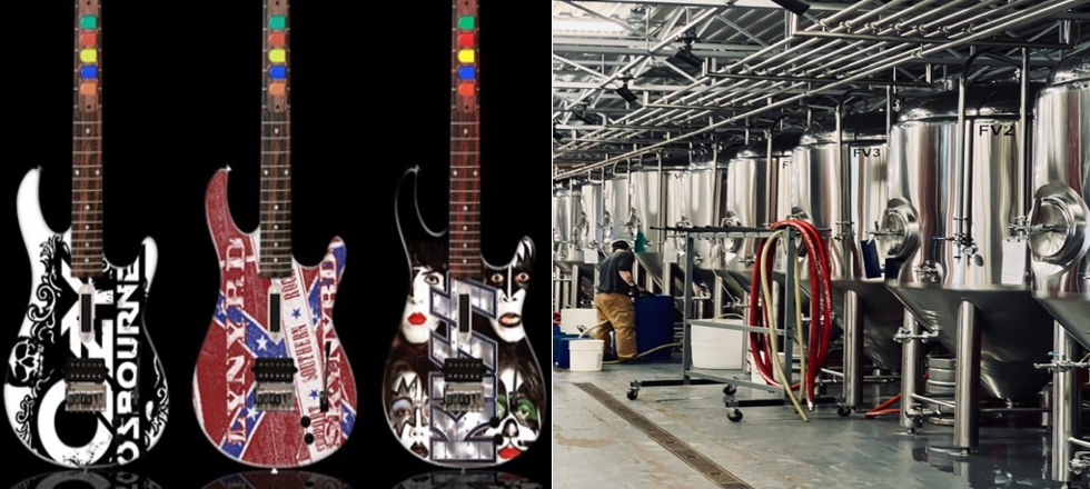 Steel Stringer Guitars and Austenitic Stainless-Steel Vats for Producing Craft Beers in a Brewey In Kanata, Ontario