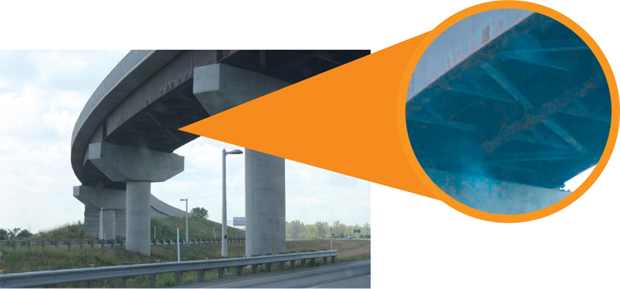 Exemple de type d’acier patinables pour les poutres-caisson d’un pont