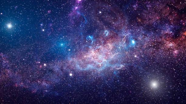 An image of stars and galaxies in the night sky