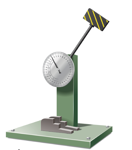 Picture of a charpy impact testing machine