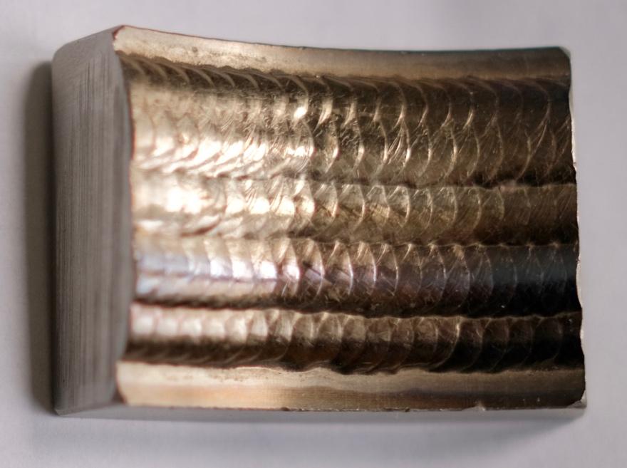Titanium Alloy Overlay using Pulsed GTAW with an Additional Trailing Gas Shroud