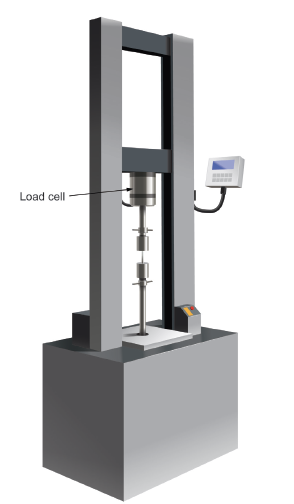 illustration of a tensile test machine